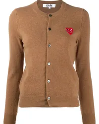 Comme des Garçons Cardigan mit Logo-Stickerei Braun