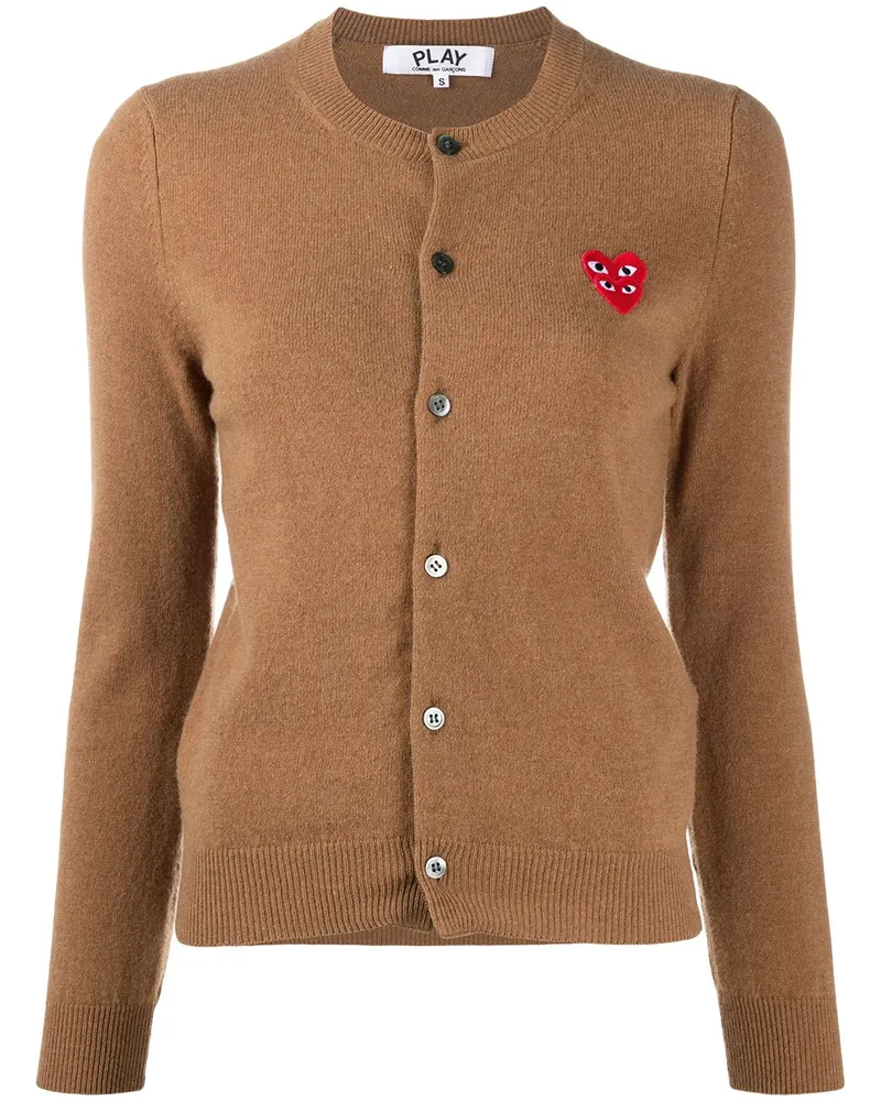 Comme des Garçons Cardigan mit Logo-Stickerei - Braun Braun