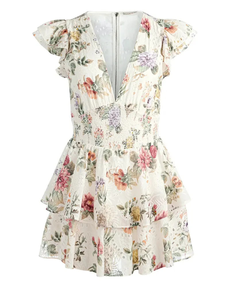 Alice + Olivia Kessie Playsuit - Weiß Weiß