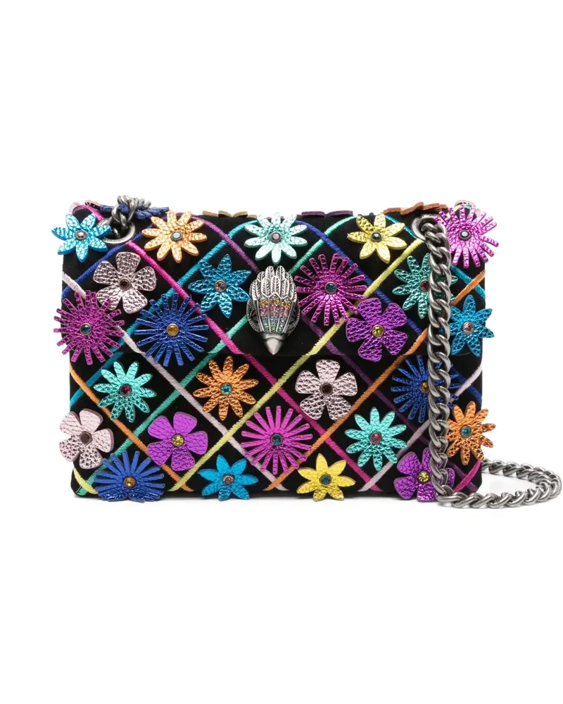 Kurt Geiger Tasche mit Blumenstickerei - Schwarz Schwarz
