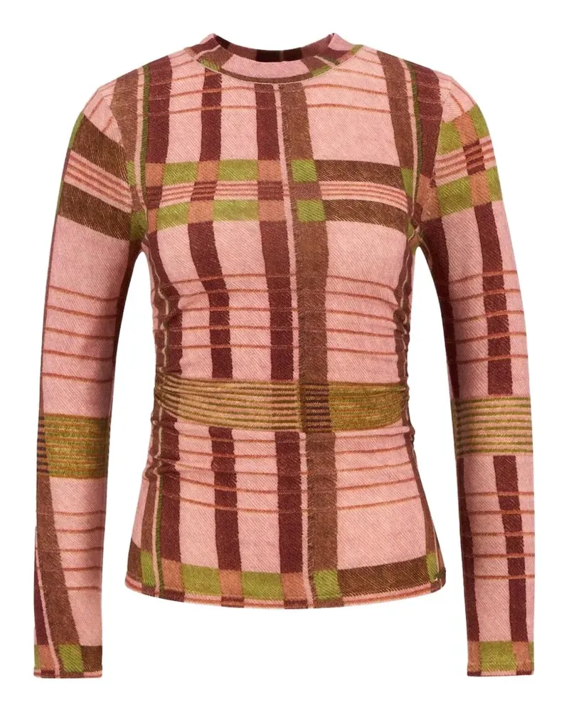 FARM Rio x Barbour Thalita Langarmshirt - Rosa Rosa