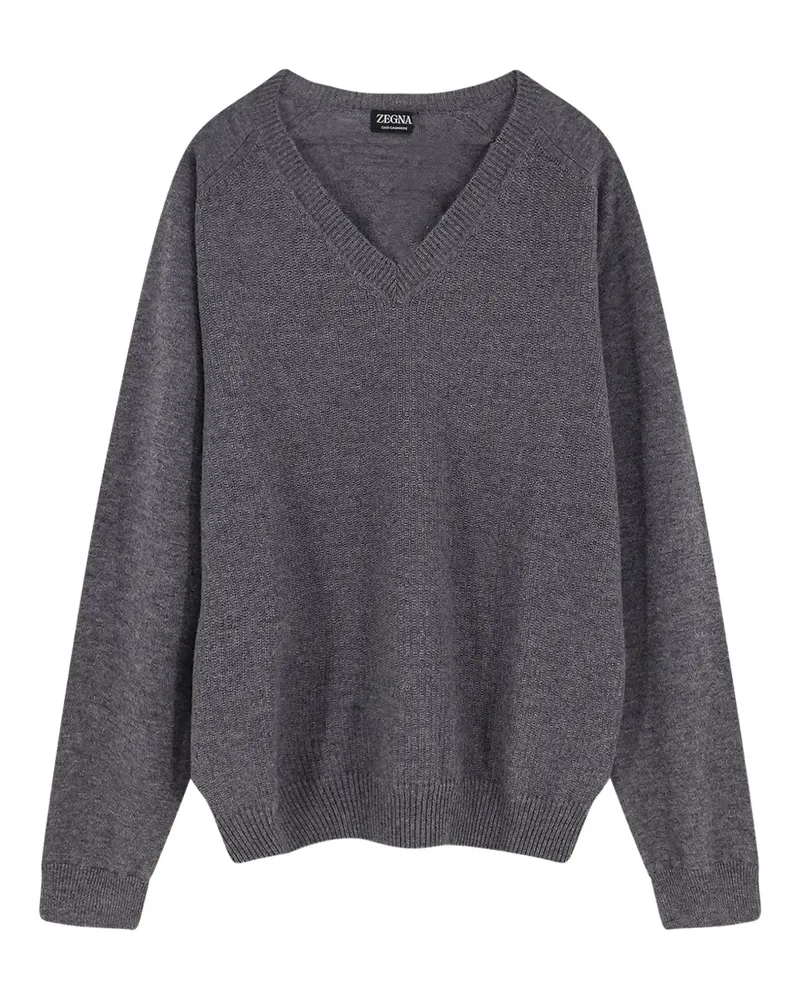 Ermenegildo Zegna Pullover mit V-Ausschnitt - Grau Grau