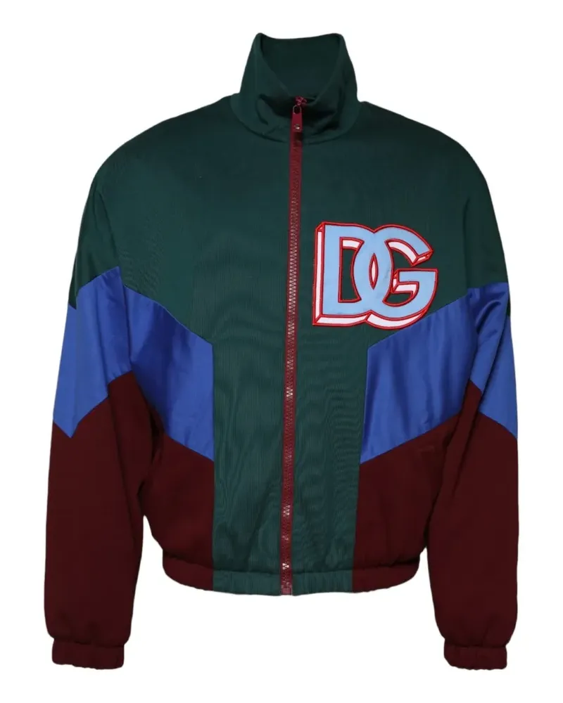 Dolce & Gabbana Jacke mit Logo-Patch - Grün Grün