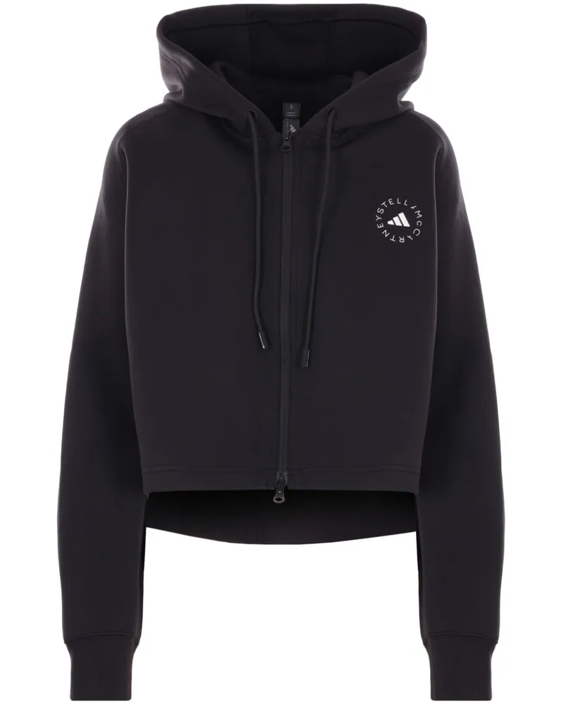 adidas Cropped-Hoodie - Schwarz Schwarz