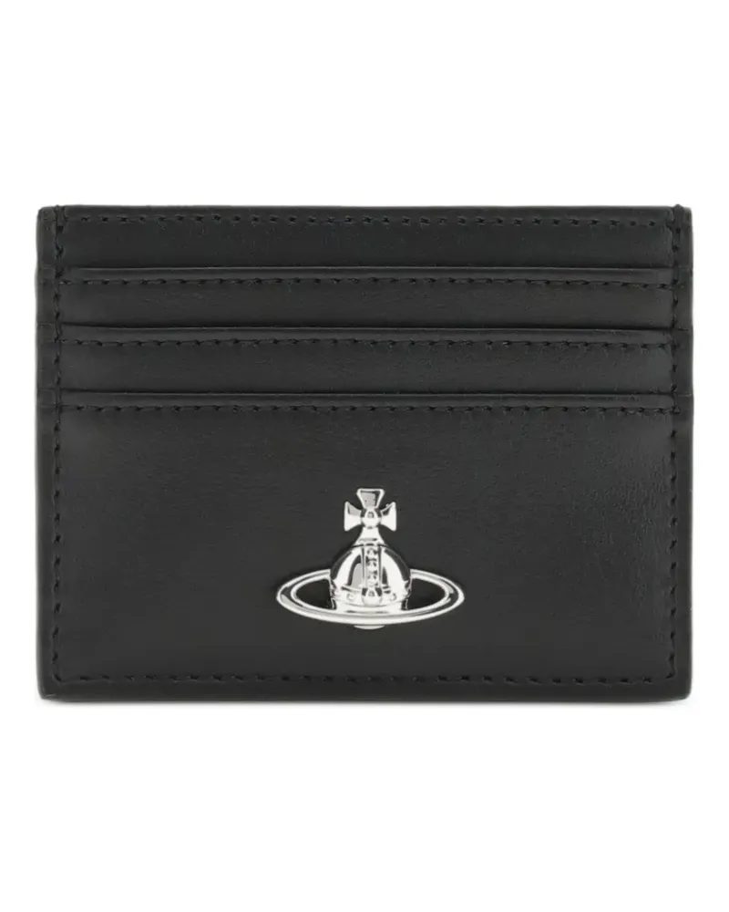 Vivienne Westwood Kartenetui mit Orb-Schild - Schwarz Schwarz