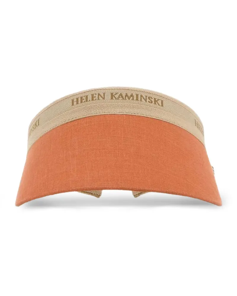 Helen Kaminski linen visor - Orange Orange