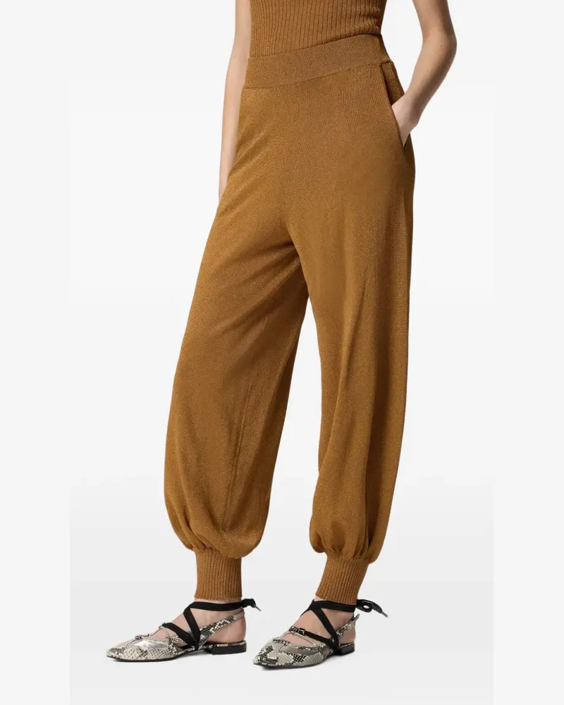 Pinko Hose mit Umschlag - Braun Braun