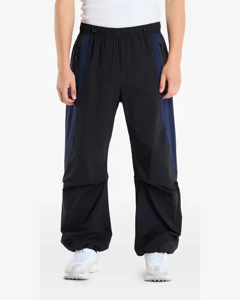 Nike colour-block oversized track pants - Schwarz Schwarz