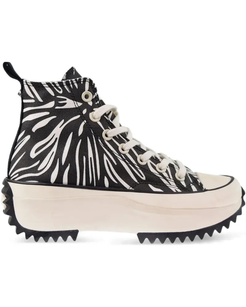 Converse Run Star Hike Platform "Animalier - Black/White" Sneakers - Schwarz Schwarz