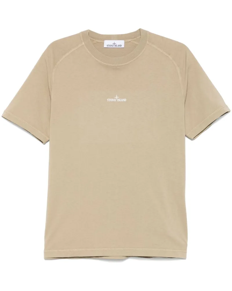 Stone Island T-Shirt aus Bio-Baumwolle - Nude Nude