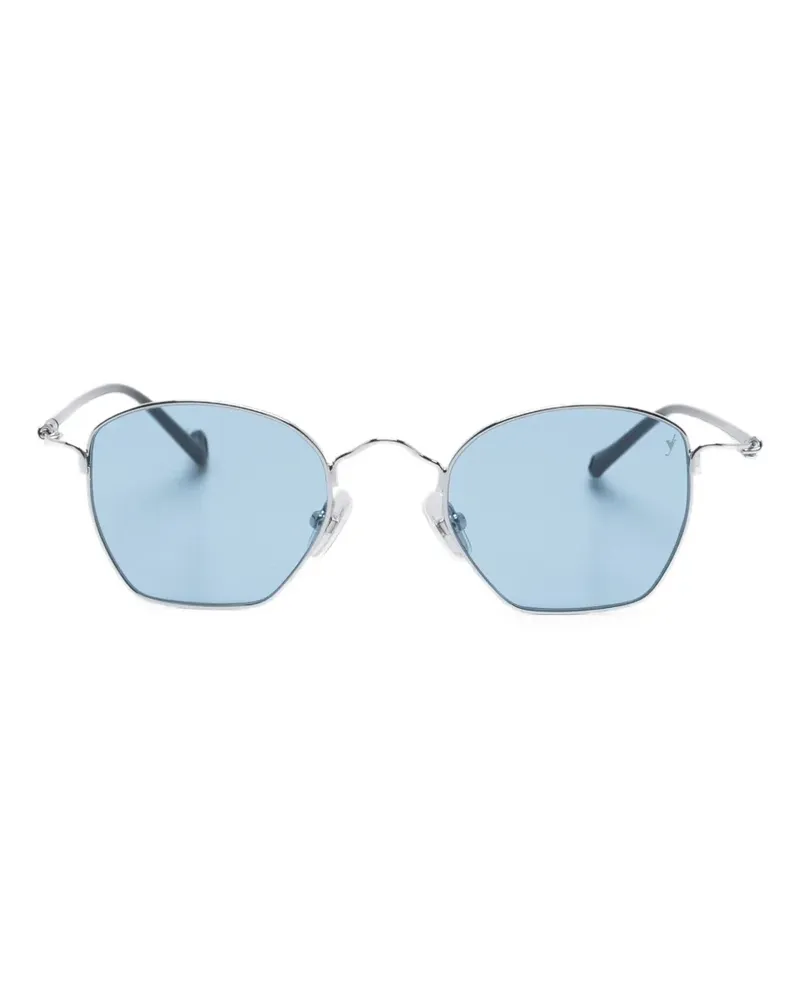Eyepetizer Sonnenbrille mit geometrischem Oval-Gestell - Blau Blau