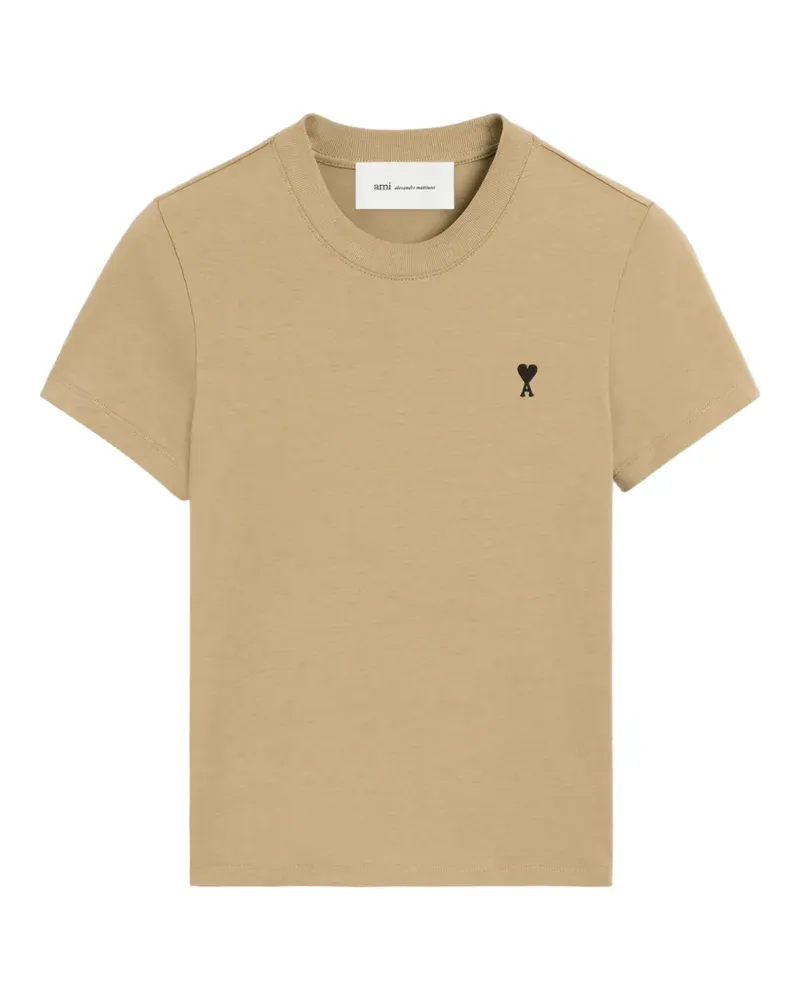 AMI Paris T-Shirt aus Baumwolle - Nude Nude