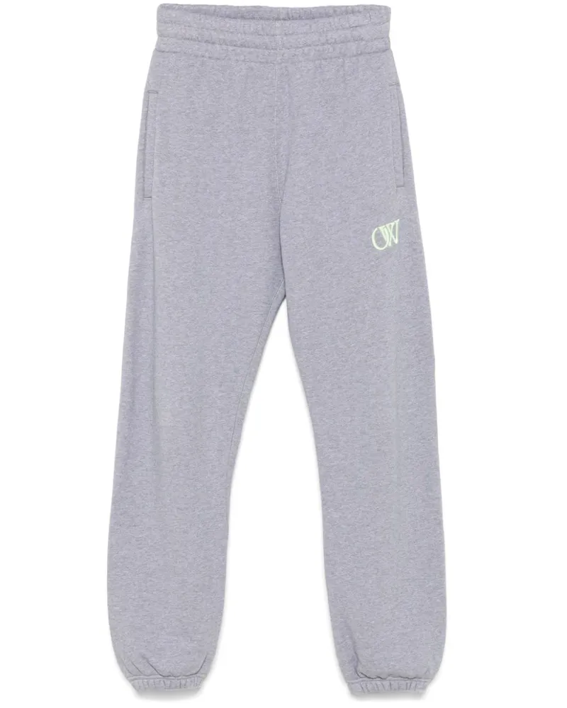 OFF-WHITE Jogginghose mit Logo-Stickerei - Grau Grau