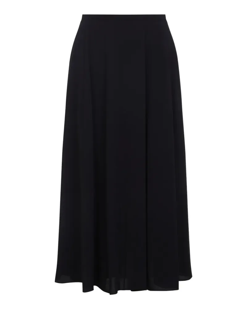 Alberta Ferretti Midirock mit hohem Bund - Schwarz Schwarz