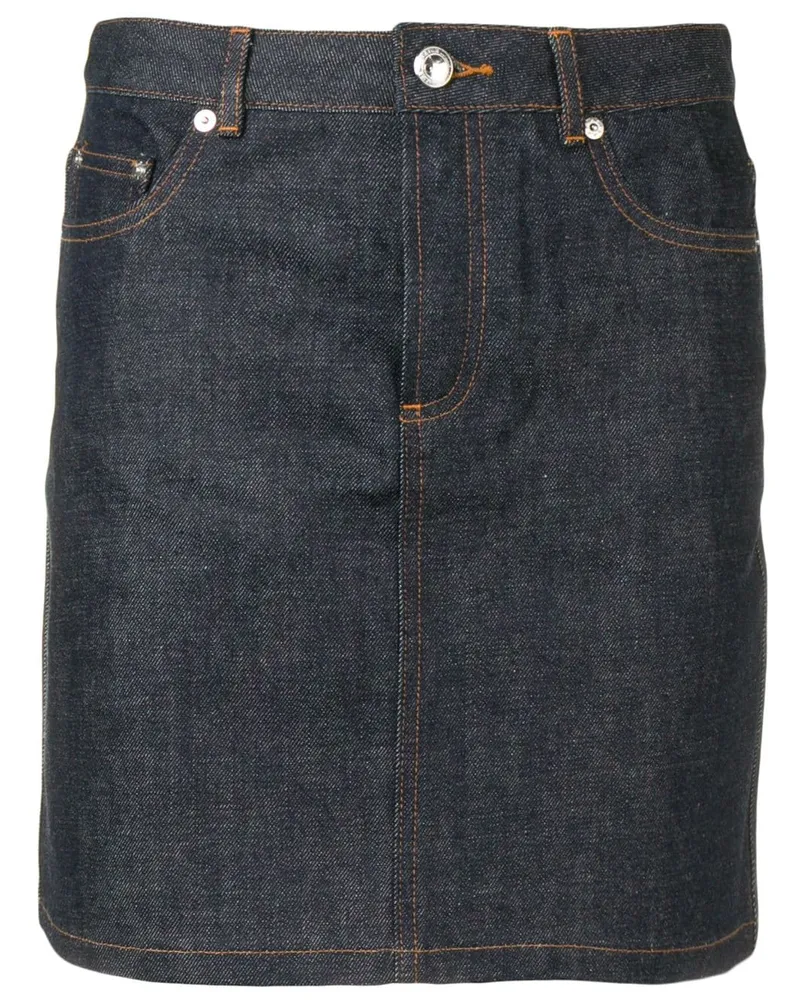 A.P.C. Rock mit hohem Bund - Blau Blau
