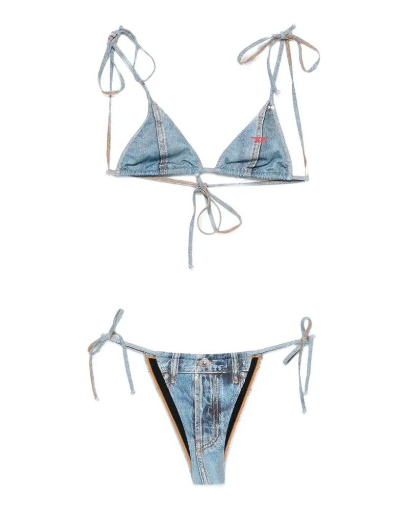 Diesel Jodie-Dnm triangle tie bikini - Blau Blau
