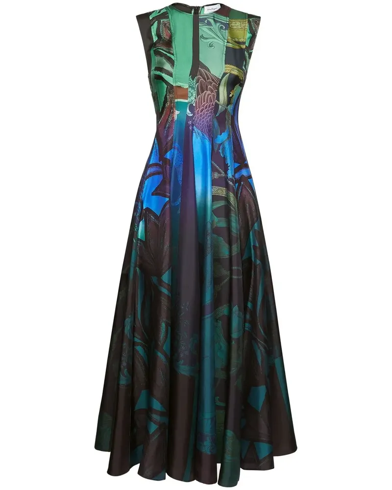 Ferragamo Kleid mit grafischem Print - Mehrfarbig Mehrfarbig