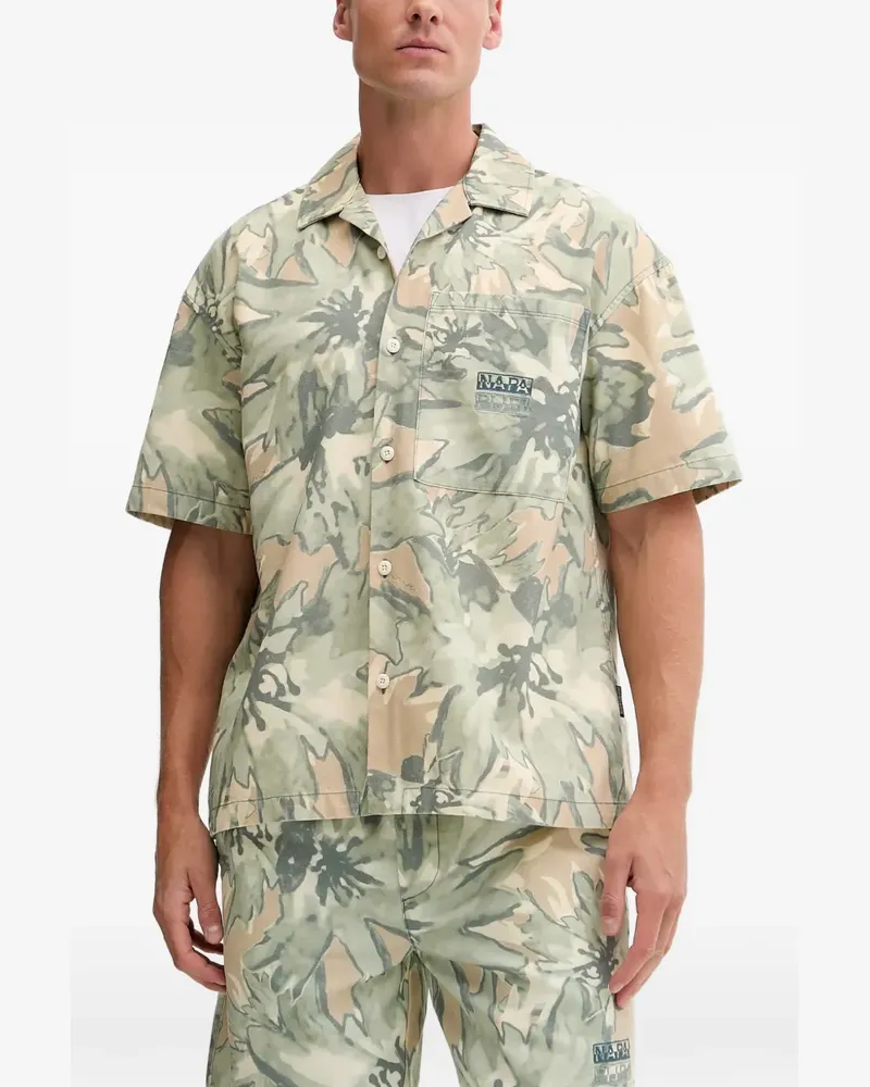 Napapijri Hemd mit Print - Nude Nude