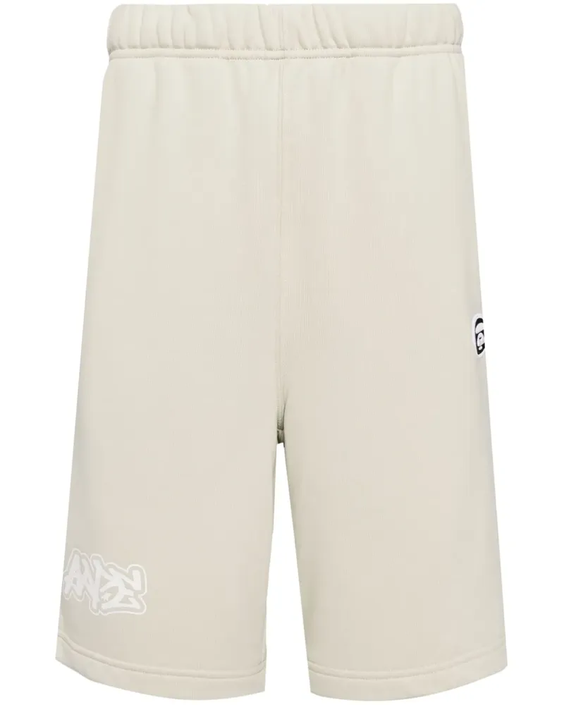 BAPE Joggingshorts mit Ape-Applikation - Nude Nude
