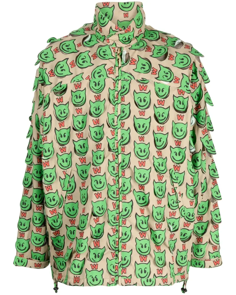 Walter van Beirendonck Jacke mit Reißverschluss - Braun Braun
