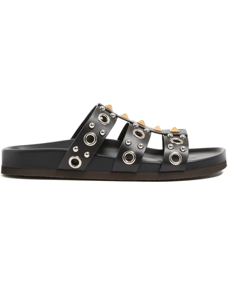 Valentino Garavani Studshield Sandalen - Schwarz Schwarz