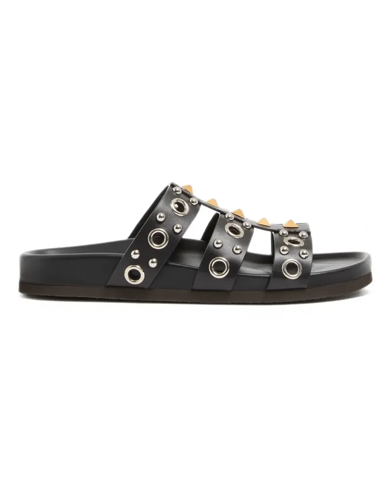 Valentino Garavani Studshield Sandalen - Schwarz Schwarz