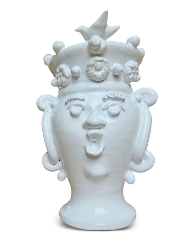 Les-Ottomans Sculpture Heads Vase - Weiß Weiß