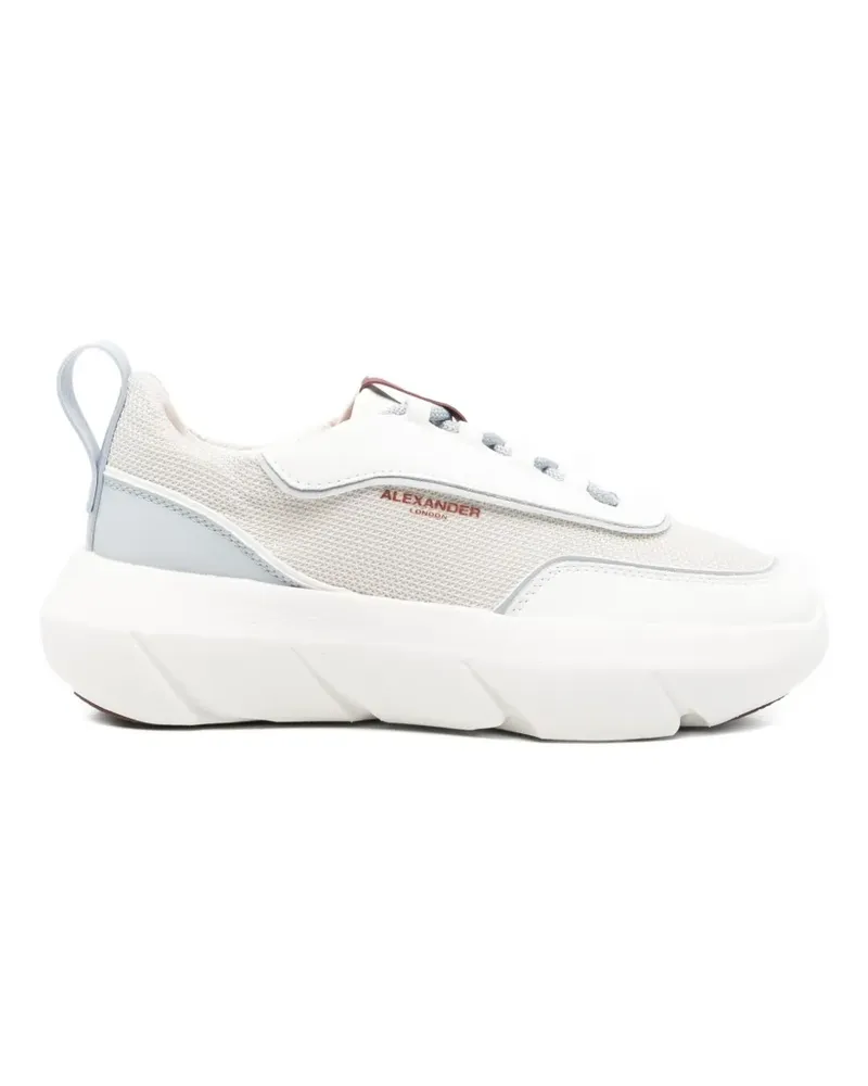 Alexander Smith leather panelled sneakers - Grau Grau