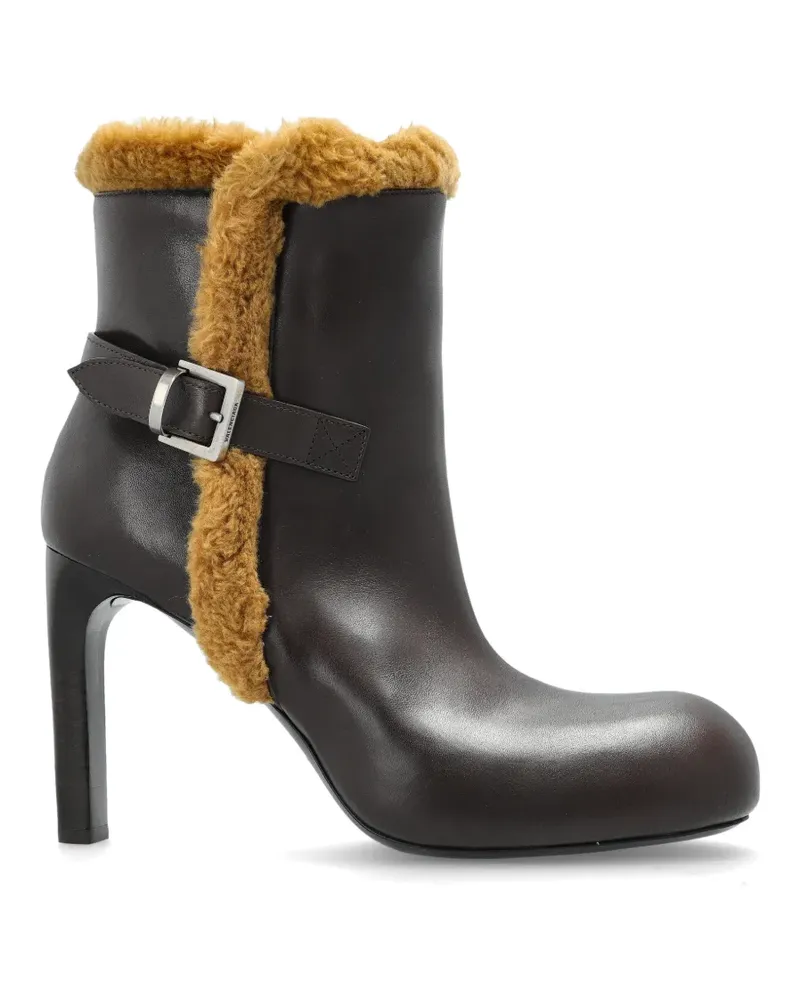 Balenciaga Fargo Bootie H100 Stiefeletten mit Shearling - Braun Braun