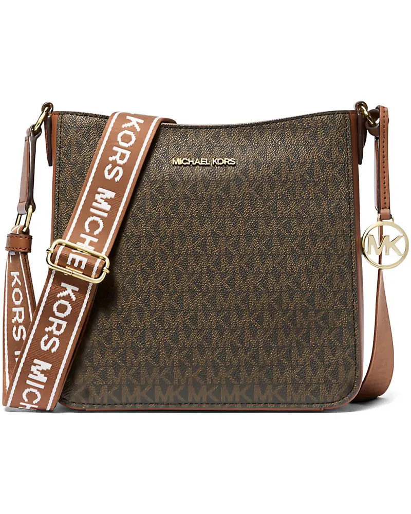 Michael Kors small Jet Set monogram-patterned shoulder bag - Braun Braun