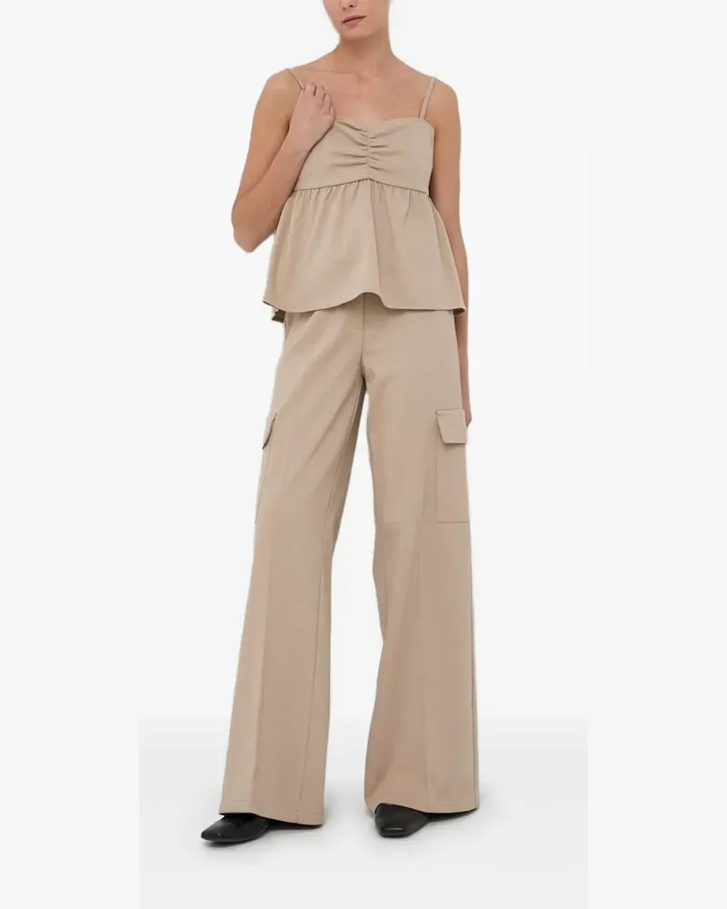 Notes du Nord Hose mit aufgesetzter Tasche - Nude Nude