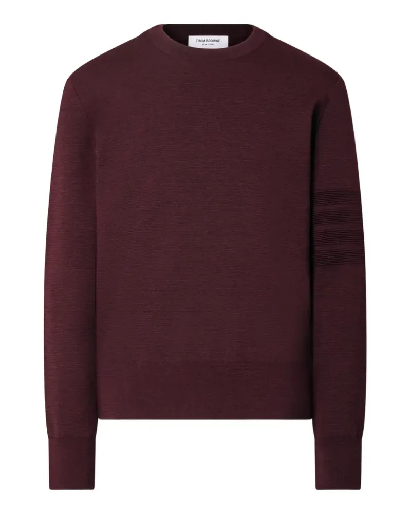 Thom Browne 4-Bar Ottoman Milano Pullover - Rot Rot