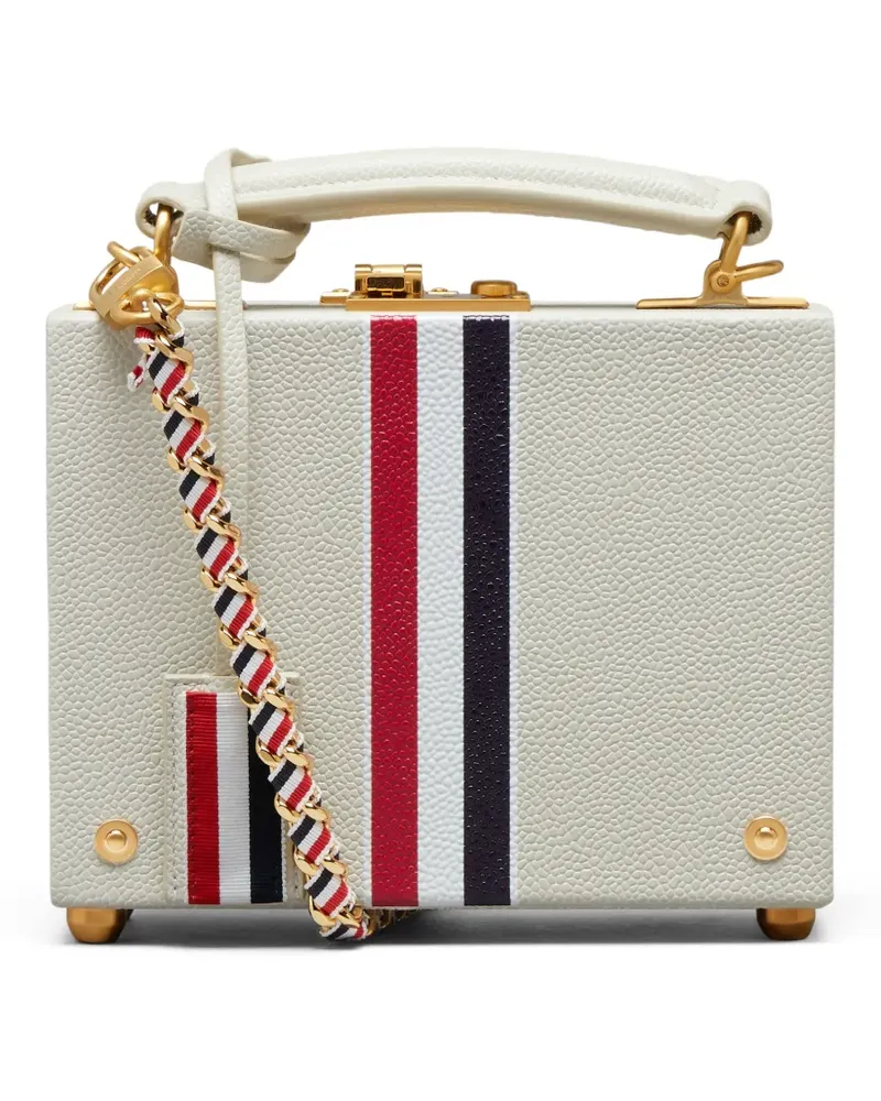 Thom Browne Mini-Tasche aus gekörntem Leder - Nude Nude