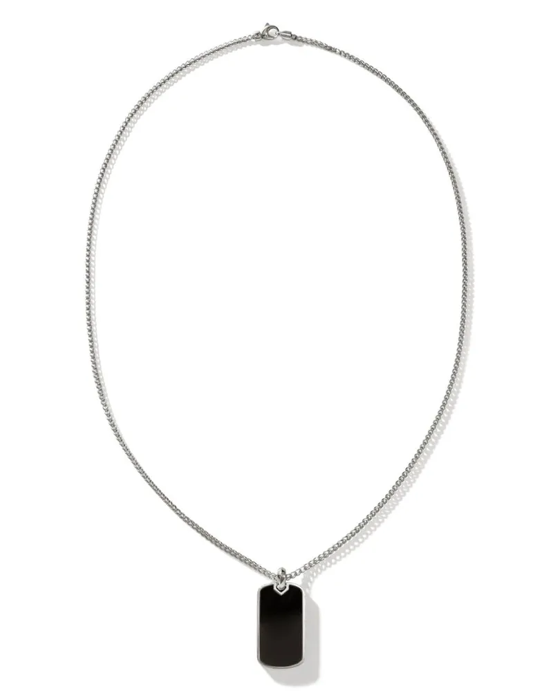 John Hardy ID 2 MM Halskette mit Statement-Anhänger - Silber Silber