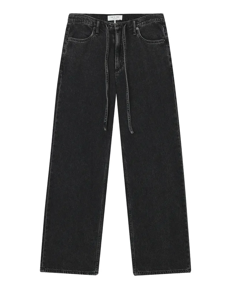 Rag & Bone Jeans mit Kordelzug - Schwarz Schwarz