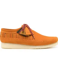 Clarks Weaver Schnürschuhe aus Wildleder Orange