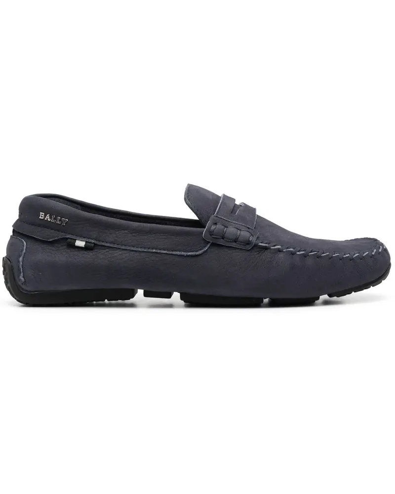 Bally Loafer aus Wildleder - Blau Blau