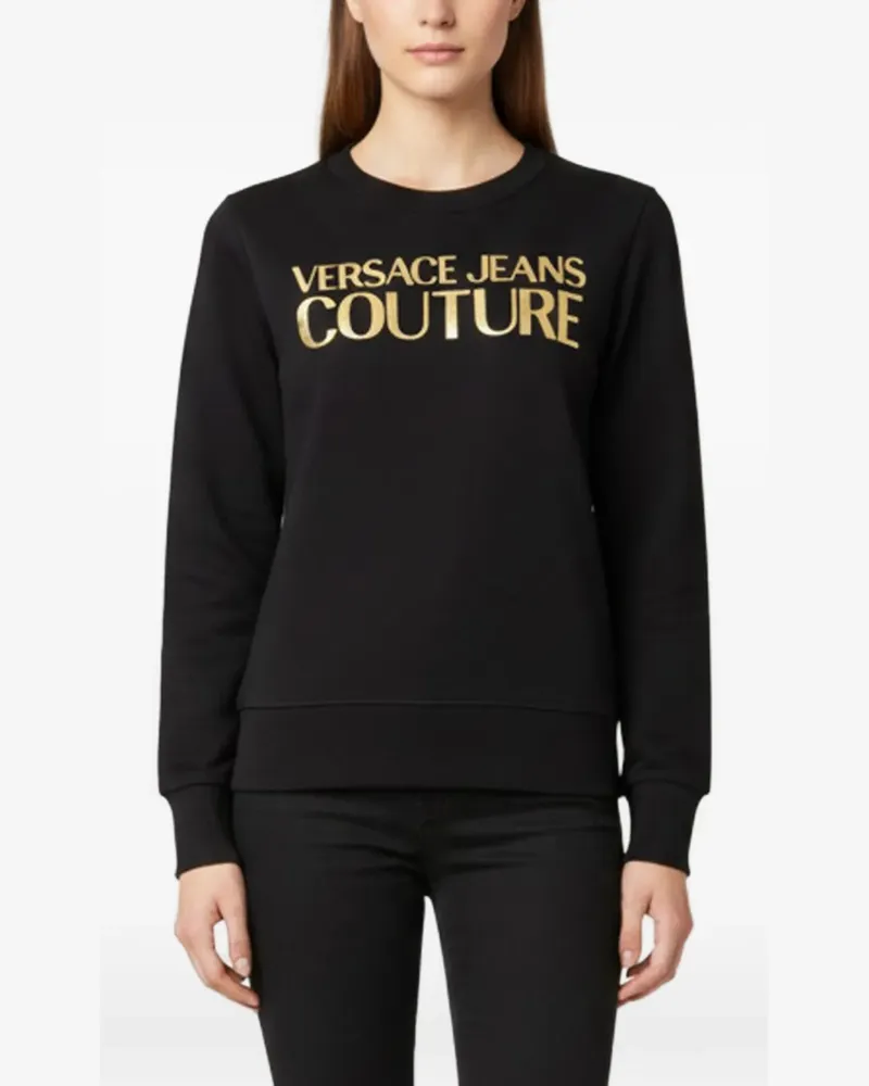 Versace Jeans logo-print sweatshirt - Schwarz Schwarz