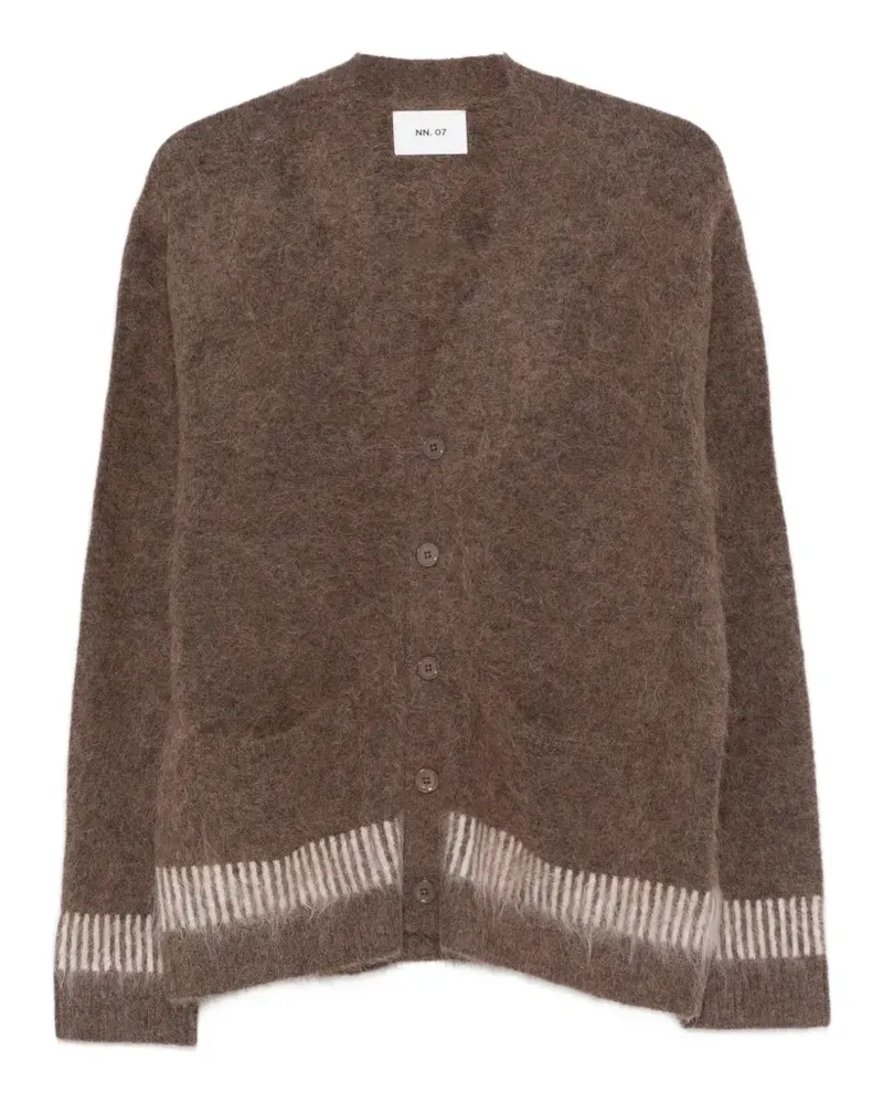 NN 07 Russell 60012 V-neck cardigan - Braun Braun