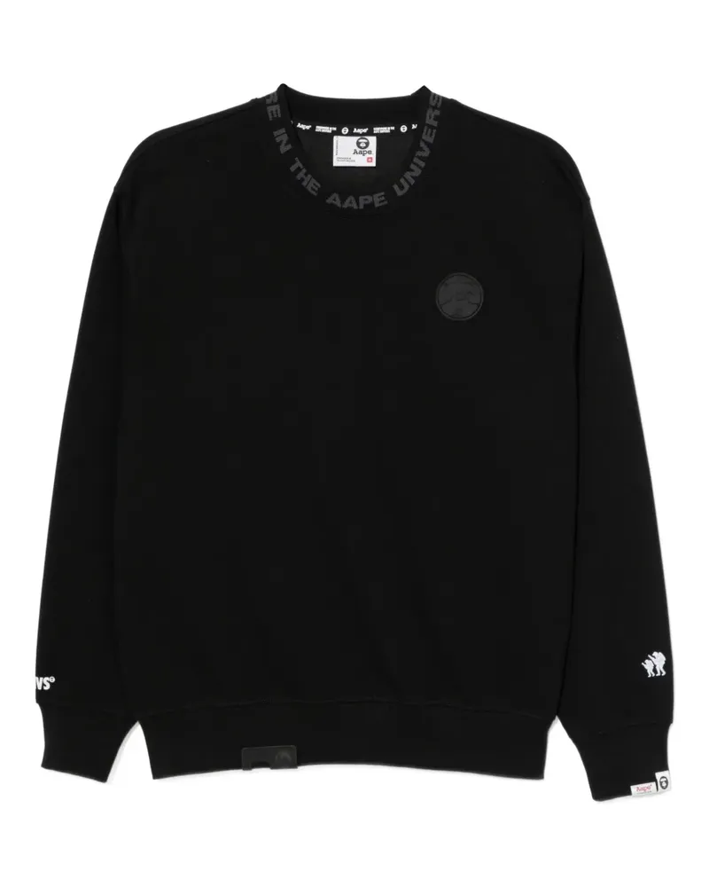 BAPE Sweatshirt mit Logo - Schwarz Schwarz