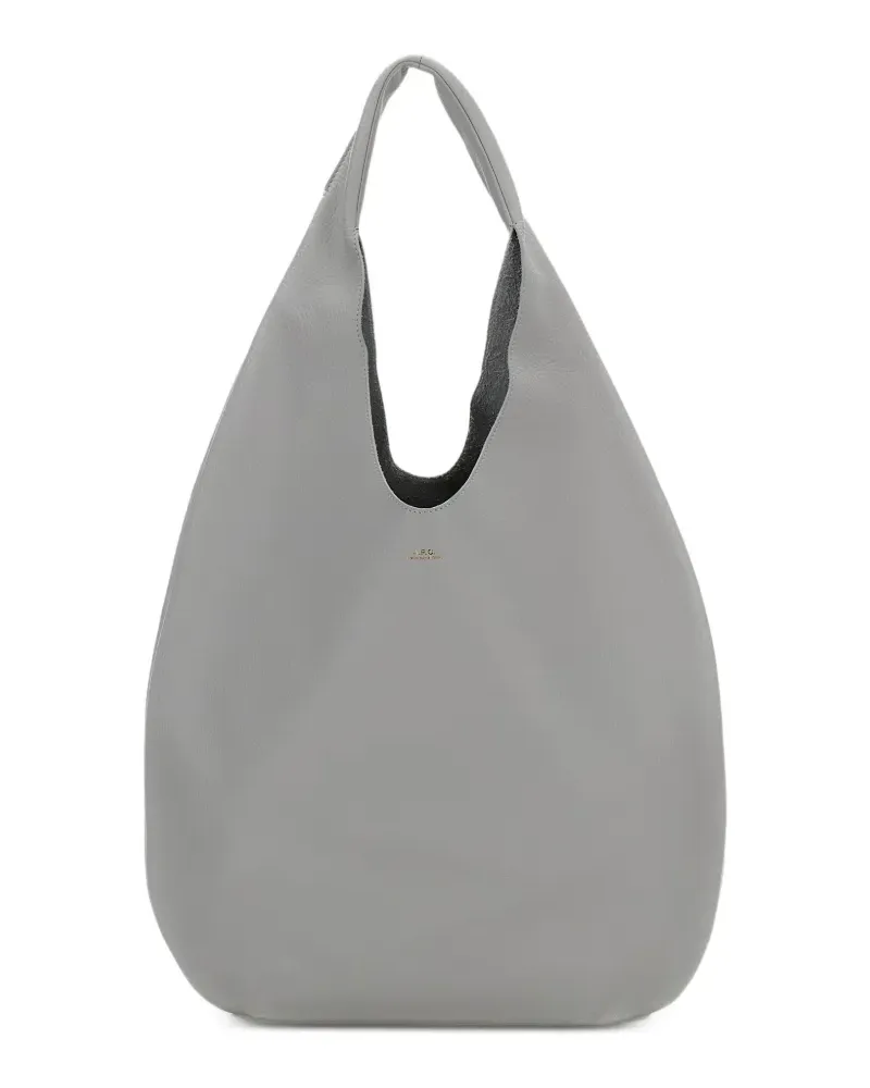 A.P.C. Schultertasche aus Leder - Grau Grau