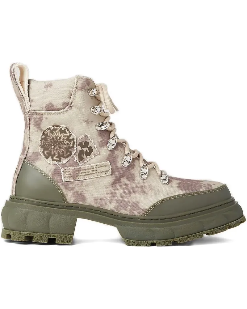 VIRÓN Stiefel mit Camouflage-Print - Grün Grün