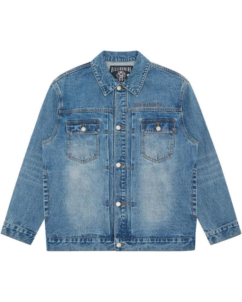 Billionaire Boys Club Jeansjacke mit Script-Logo - Blau Blau