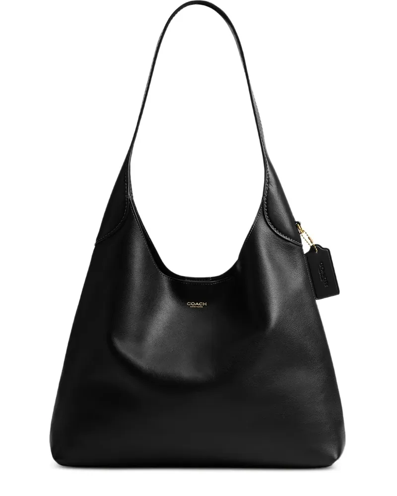 Coach Schultertasche aus Leder - Schwarz Schwarz