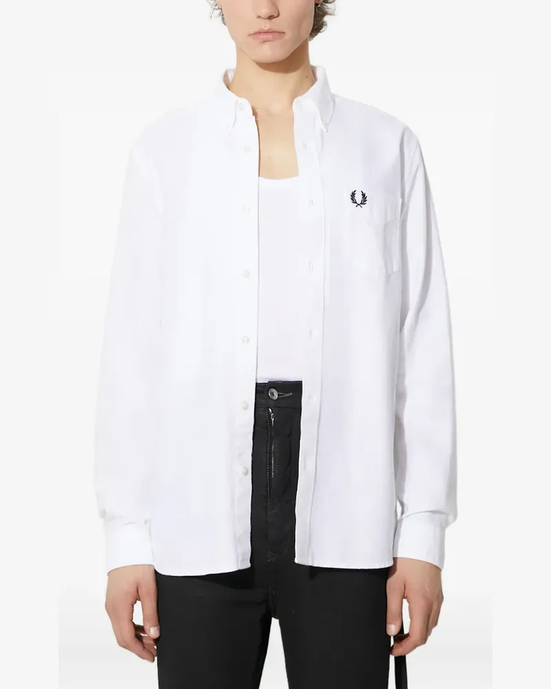 Fred Perry cotton shirt - Weiß Weiß