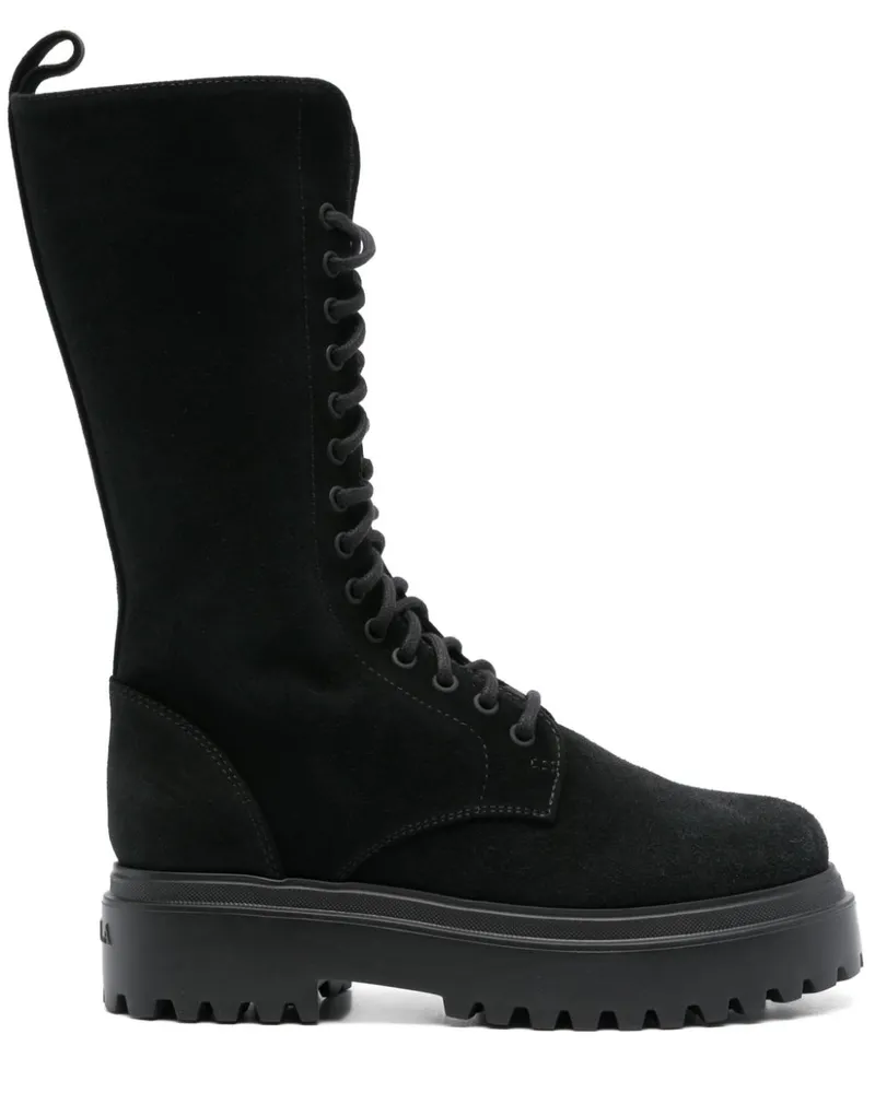 Le Silla Ranger Wildlederstiefel - Schwarz Schwarz