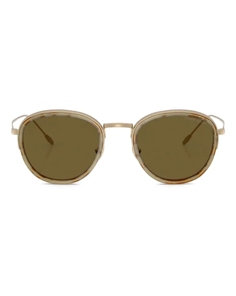 Giorgio Armani round-frame sunglasses - Gold Gold