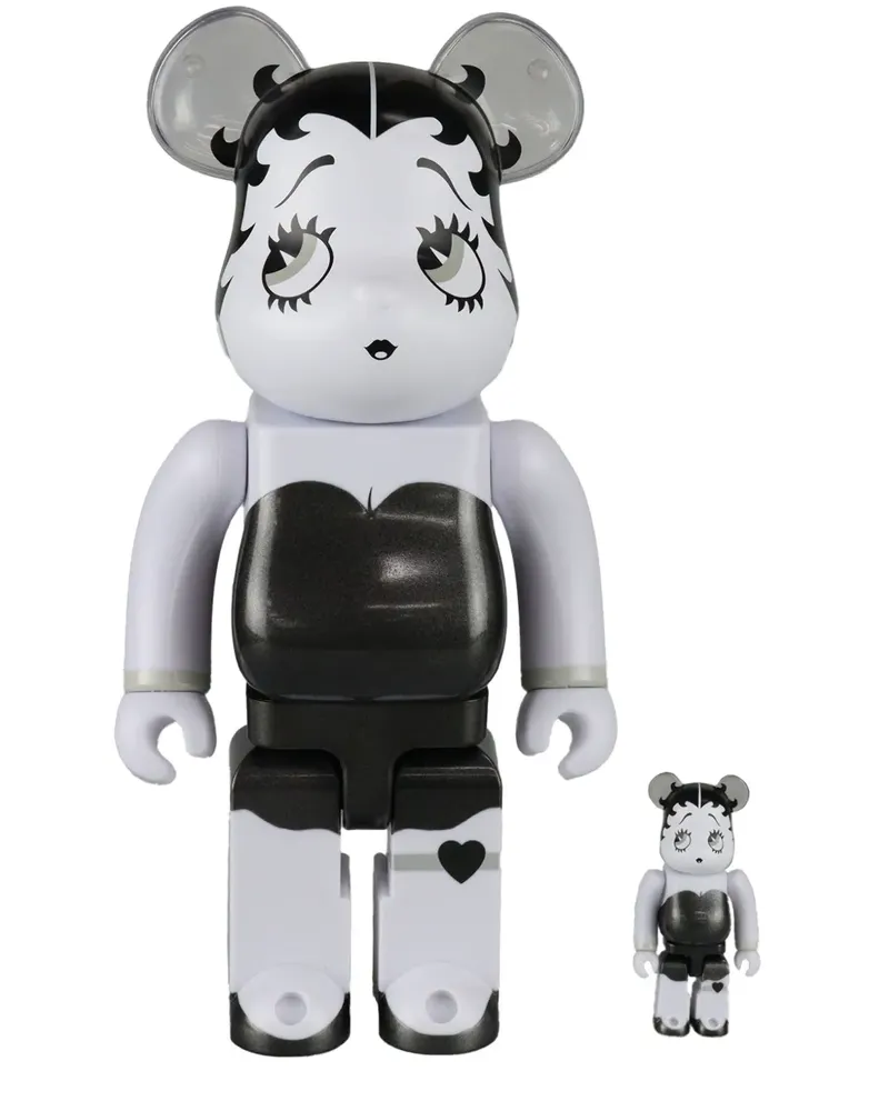 Medicom Toy x Betty Boop BE@RBRICK 100% und 400% Figuren-Set - Weiß Weiß