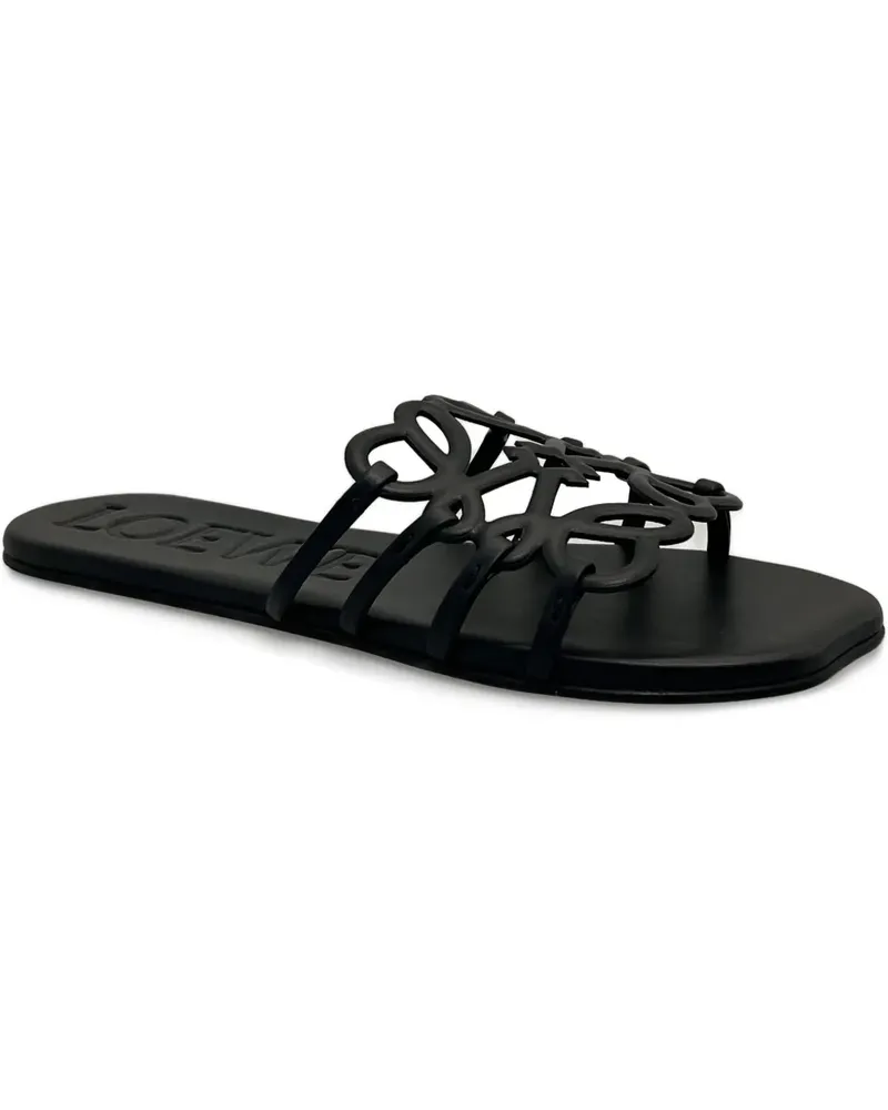 Loewe Petal Anagram Sandalen - Schwarz Schwarz