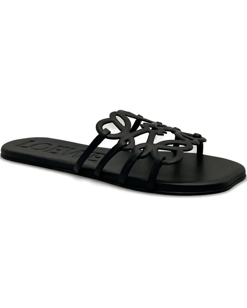 Loewe Petal Anagram Sandalen - Schwarz Schwarz